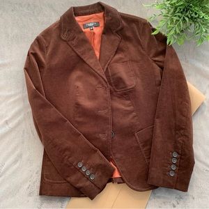 Talbots brown corduroy cropped jacket.  Size 6P.  NWOT